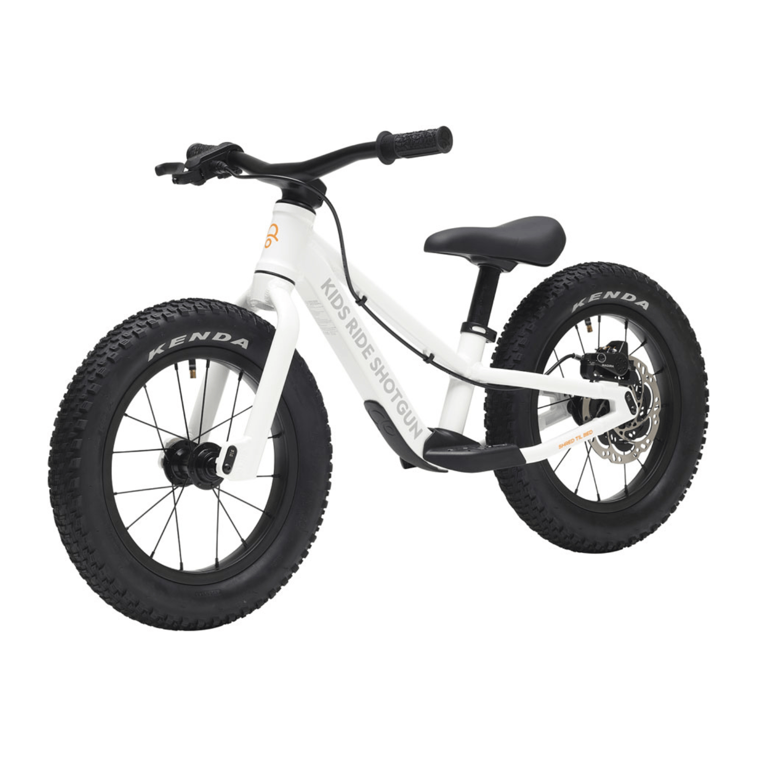 Kids Ride Shotgun Dirt Hero Push Bike 14'' White Bikes - Kid's