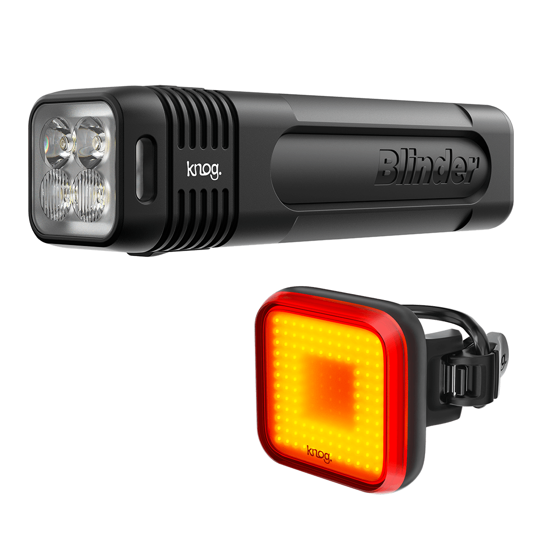 Knog Blinder 900 and Blinder Square Front and Rear Light Set Accessories - Lights - Front