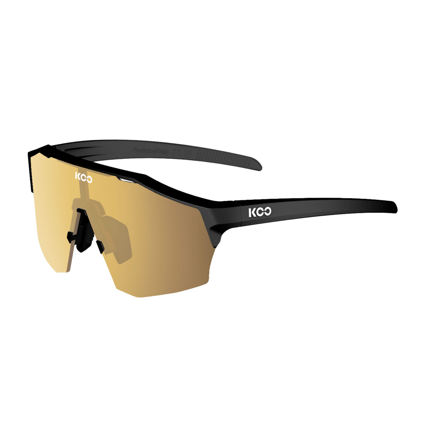 KOO Alibi Glasses Black Matt/Gold / Regular Apparel - Apparel Accessories - Sunglasses