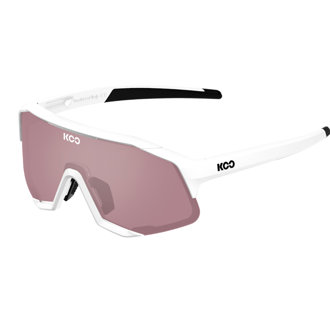 KOO Demos Glasses White/Photochromic Pink Apparel - Apparel Accessories - Sunglasses