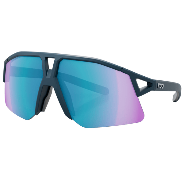 Dark Blue Matt/Turquoise Mirror
