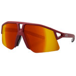 KOO Hype Glasses Dark Red Matt/Red Mirror Apparel - Apparel Accessories - Sunglasses