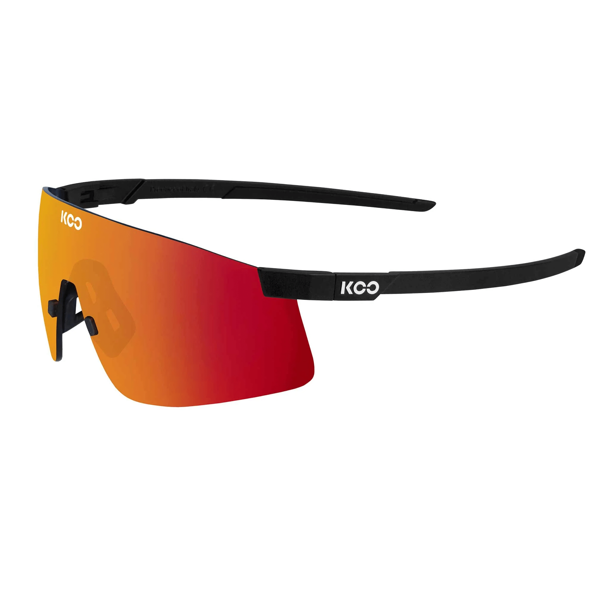 KOO Nova Glasses Black Matt Red Apparel - Apparel Accessories - Sunglasses