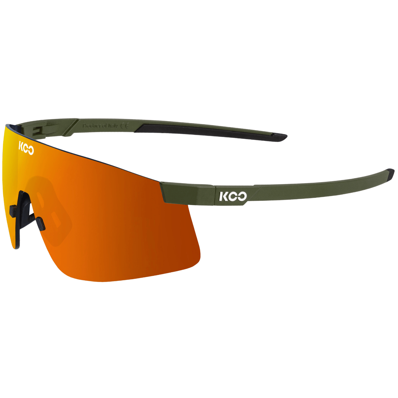 KOO Nova Glasses Olive Green Matt Orange Apparel - Apparel Accessories - Sunglasses