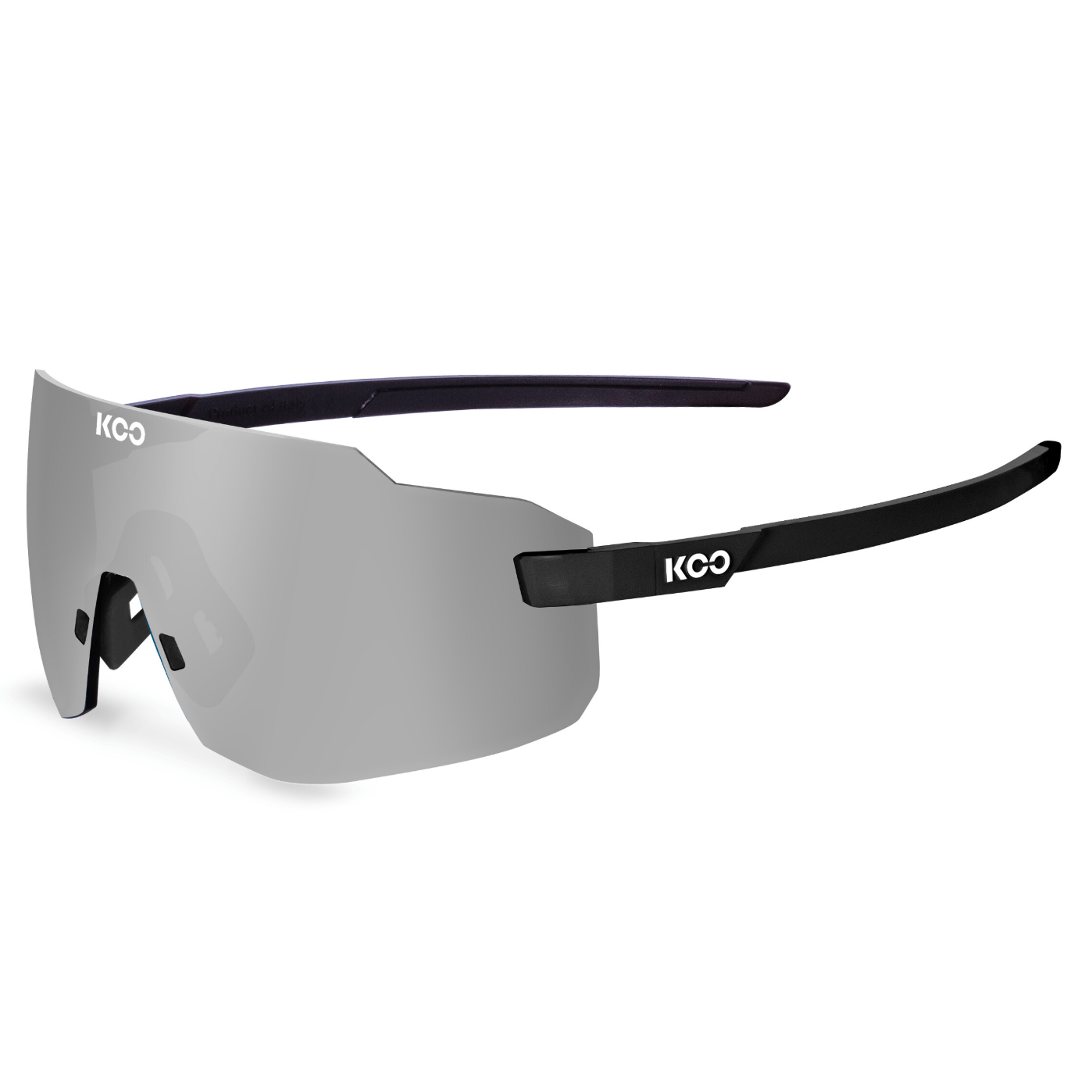 KOO Supernova Glasses Black Matt/Silver Mirror Apparel - Apparel Accessories - Sunglasses