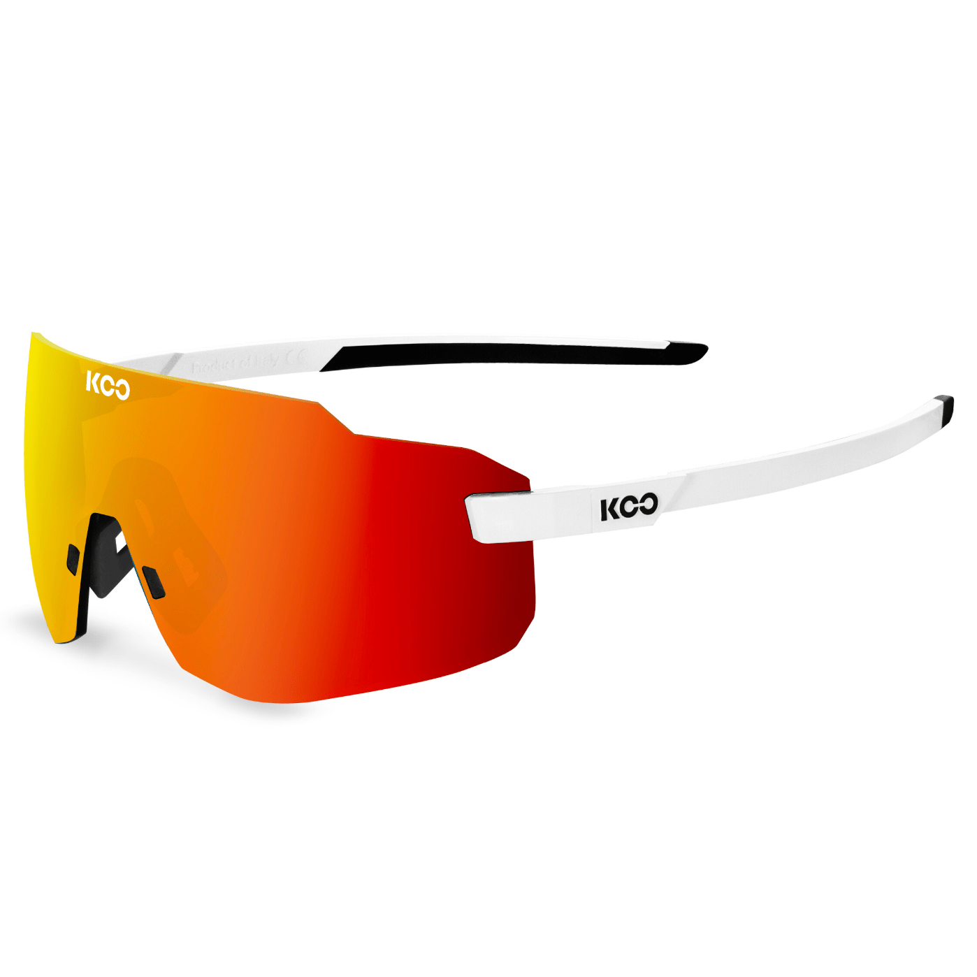 KOO Supernova Glasses White/Red Mirror Apparel - Apparel Accessories - Sunglasses