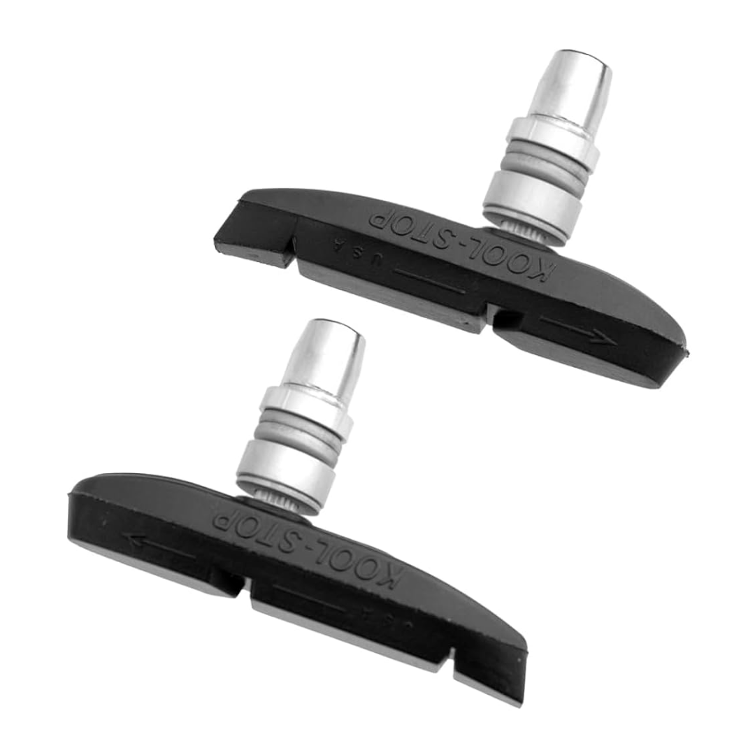Kool-Stop Supra2 Threaded V-Type Brake Pads Black Parts - Brake Pads - Rim