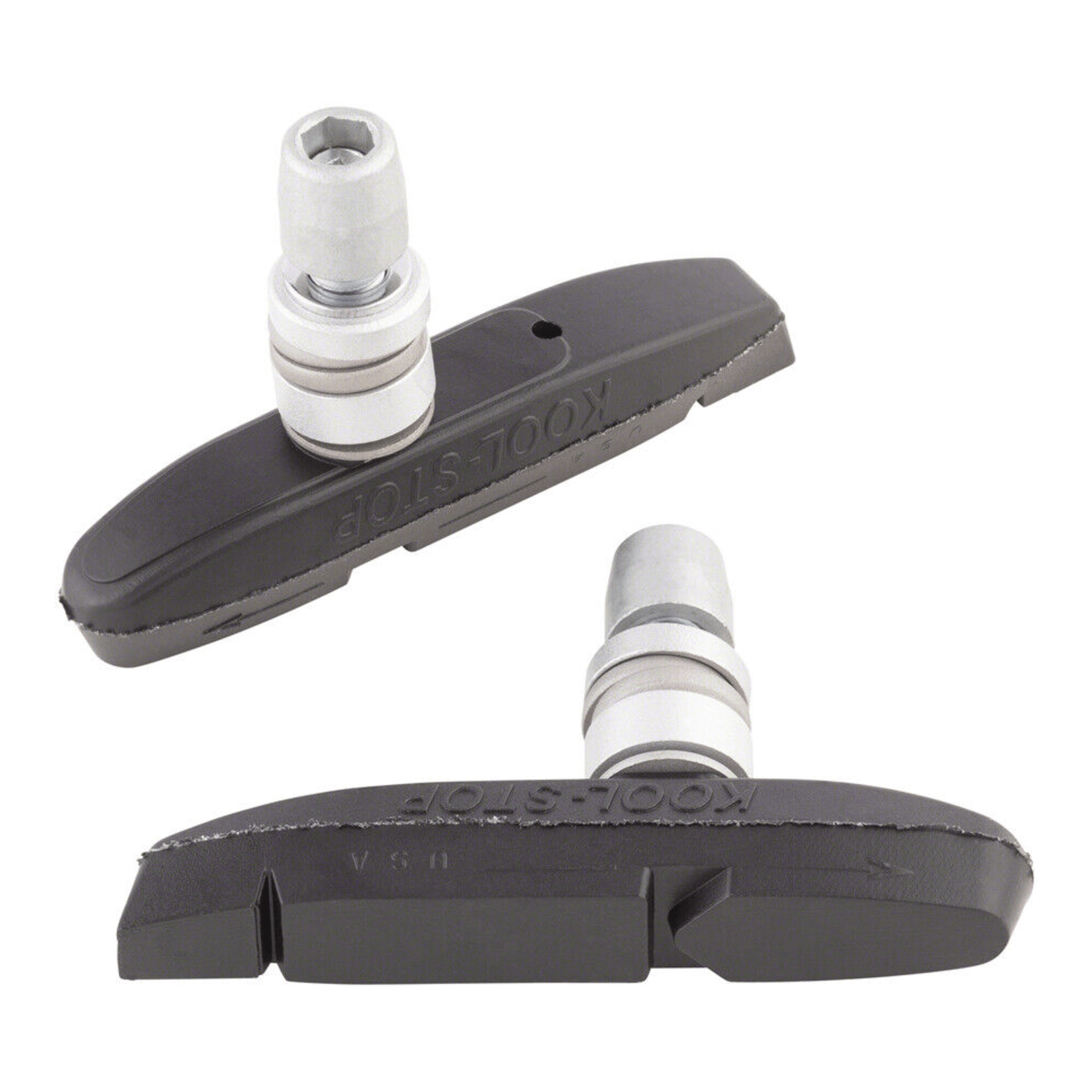 Kool-Stop Supra2 Threaded V-Type Brake Pads Black Parts - Brake Pads - Rim