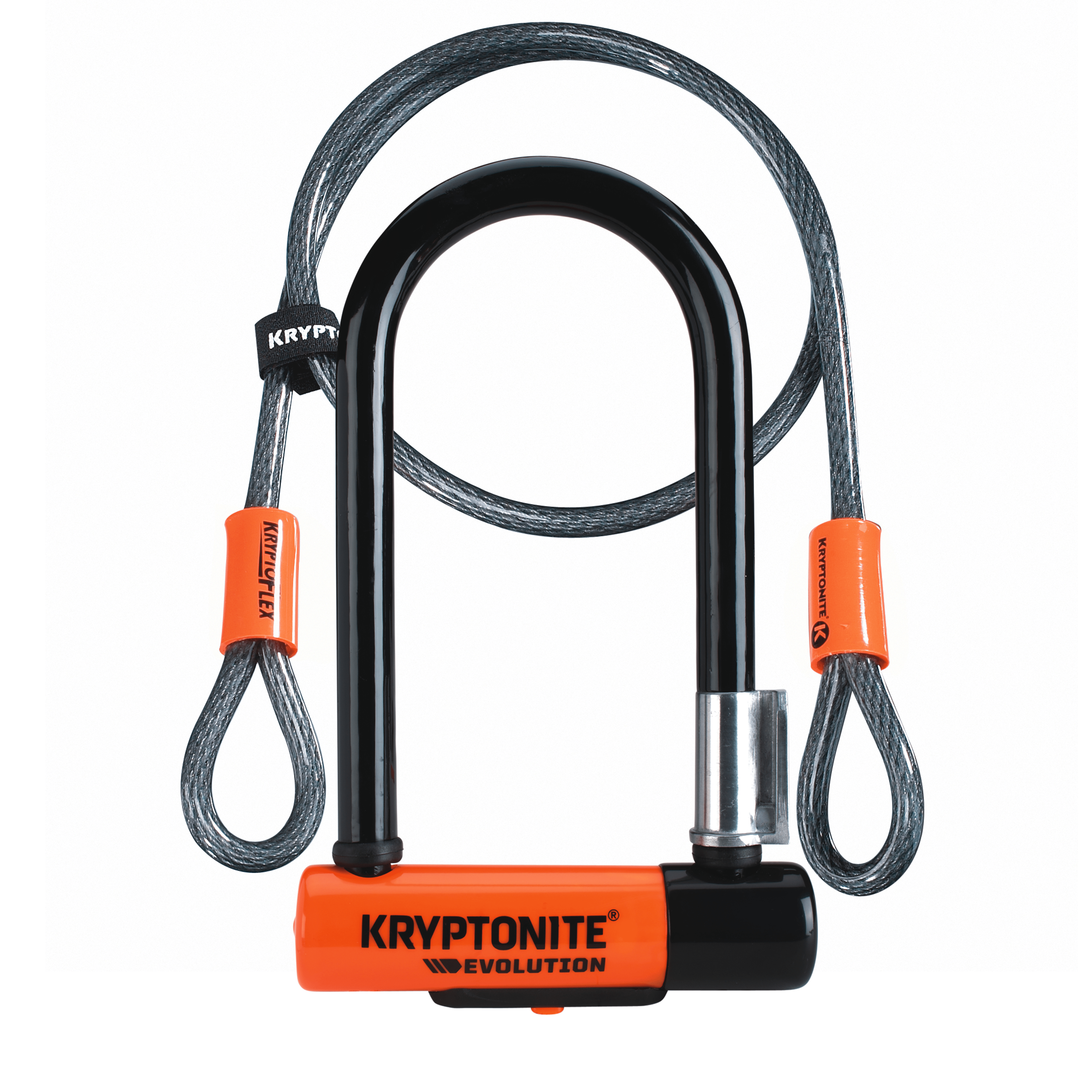 Kryptonite Evolution Mini-7 U-Lock with 4' Flex Cable Accessories - Locks