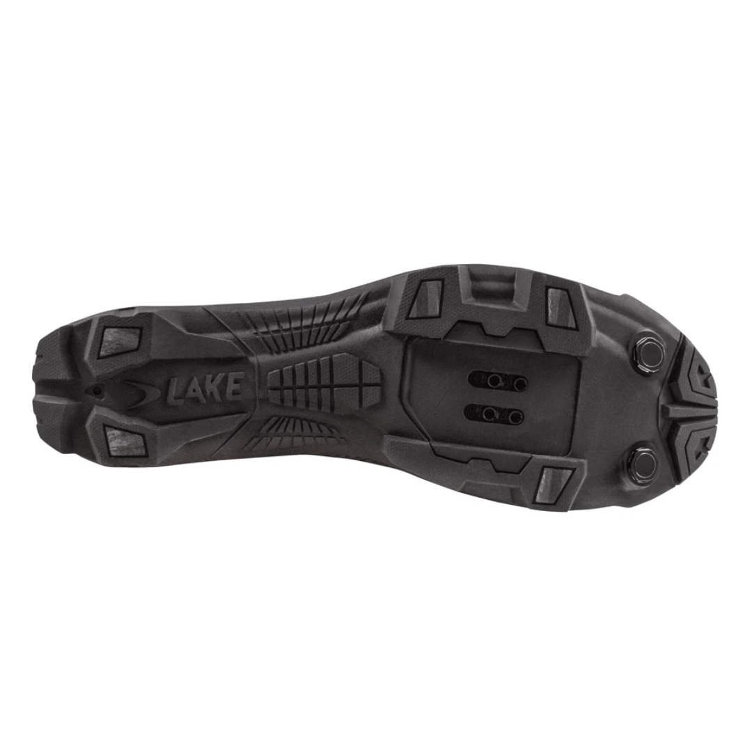 Lake MX242-X Wide Shoes Black/Silver / 42.5 Apparel - Apparel Accessories - Shoes - Mountain - Clip-in
