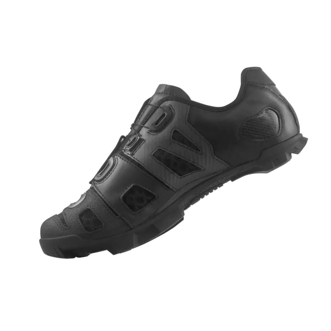 Lake MX242-X Wide Shoes Black/Silver / 42.5 Apparel - Apparel Accessories - Shoes - Mountain - Clip-in