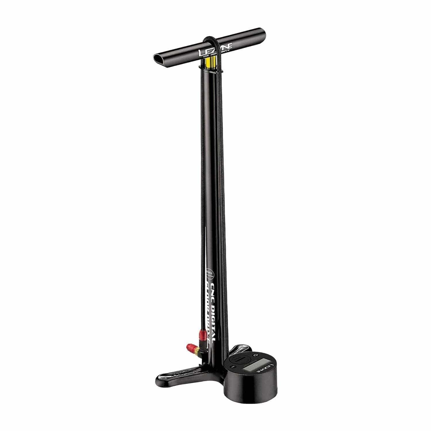 Lezyne CNC Digital Floor Drive Floor Pump Abs-1 Pro Chuck Black Floor Pumps