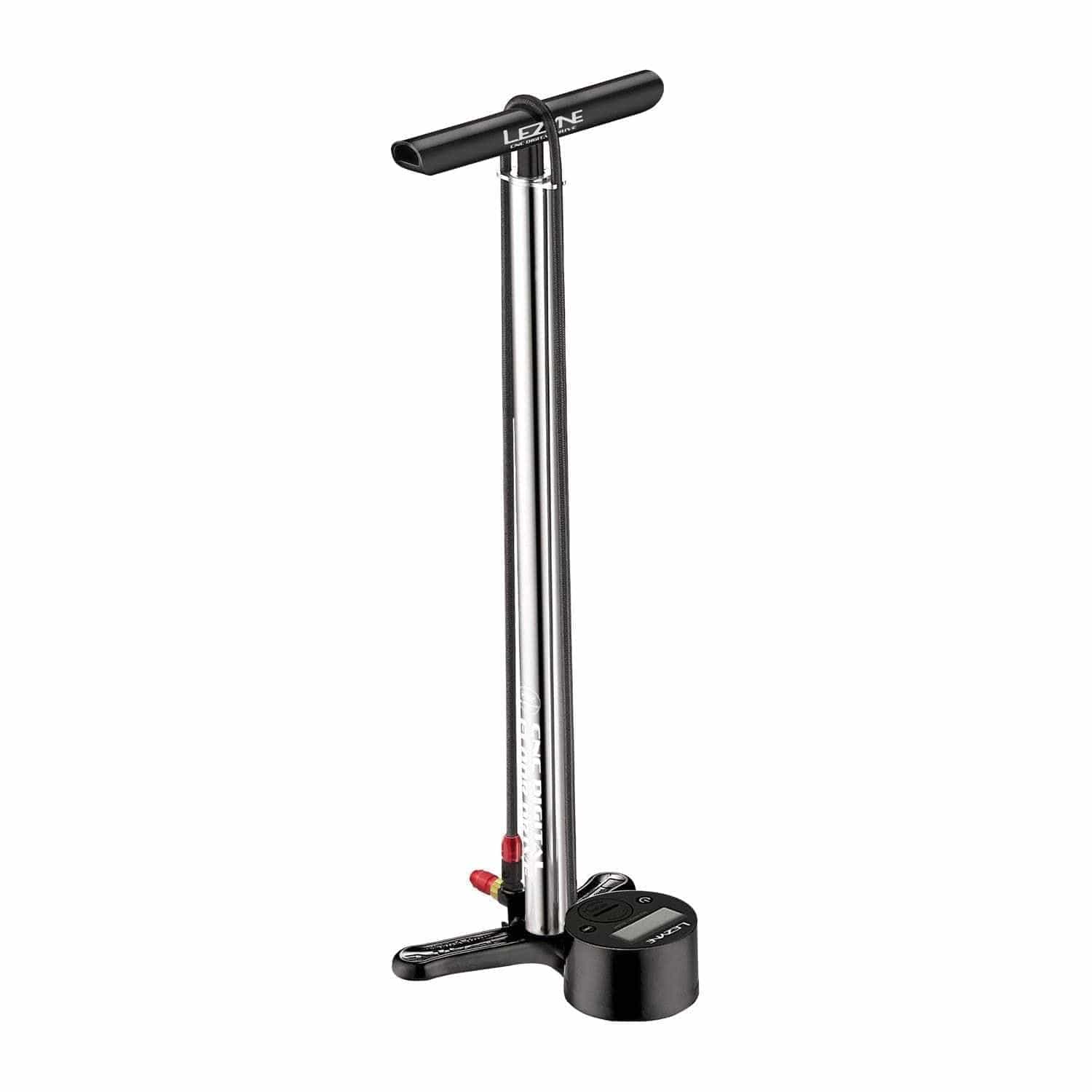 Lezyne CNC Digital Floor Drive Floor Pump Abs-1 Pro Chuck Silver Floor Pumps