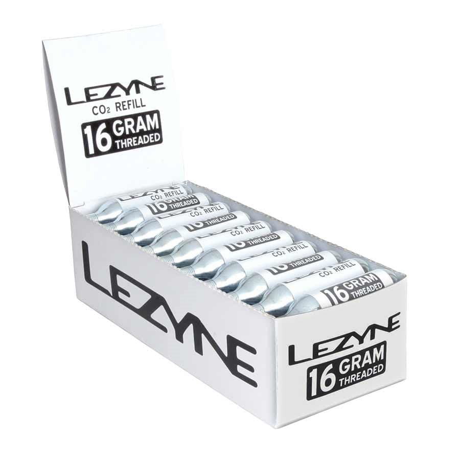 Lezyne CO2 Cartridge ² Cartridges, Threaded, 16g, 30 units CO2 Cartridges