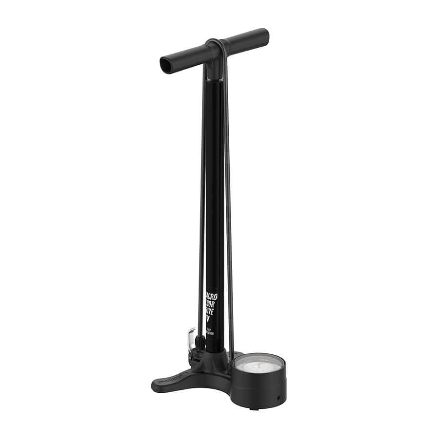 Lezyne Macro Floor Drive HV Dual Valve, Flat Black Floor Pumps