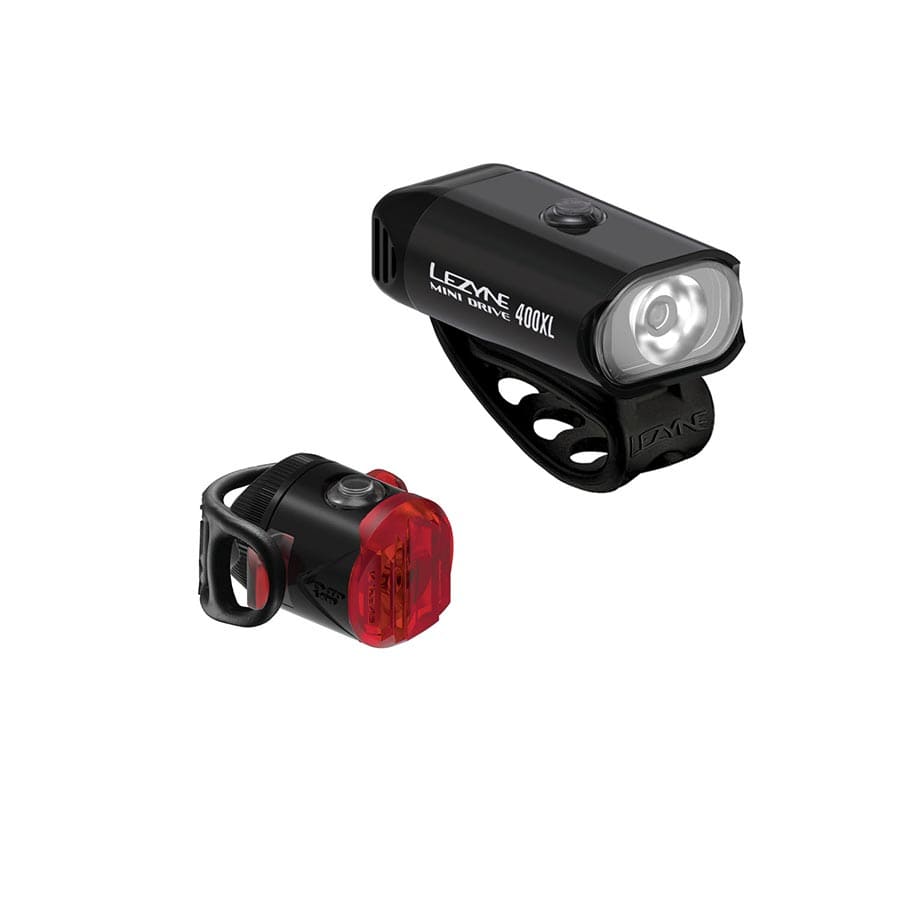 Lezyne Mini Drive 400XL / Femto USB Lezyne, Mini Drive 400XL / Femto USB, Light, Front and Rear, Black, Set Lights