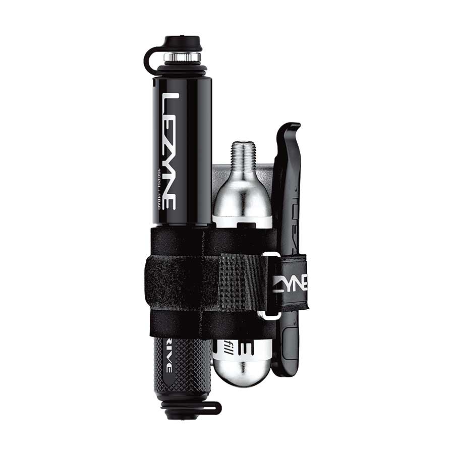 Lezyne Pocket Drive HP Lezyne, Pocket Drive Loaded, Pump, 160psi, Black Frame Pumps