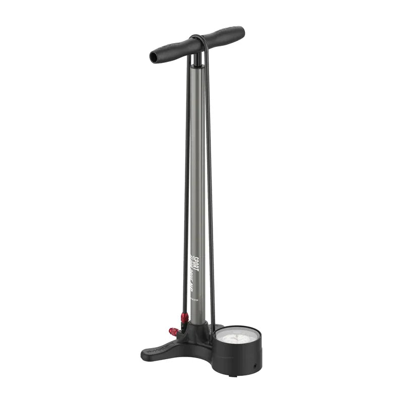 Lezyne Sport Floor Drive Floor Pump Grey,  ABS-1 Pro Chuck, 220psi Accessories - Pumps - Floor