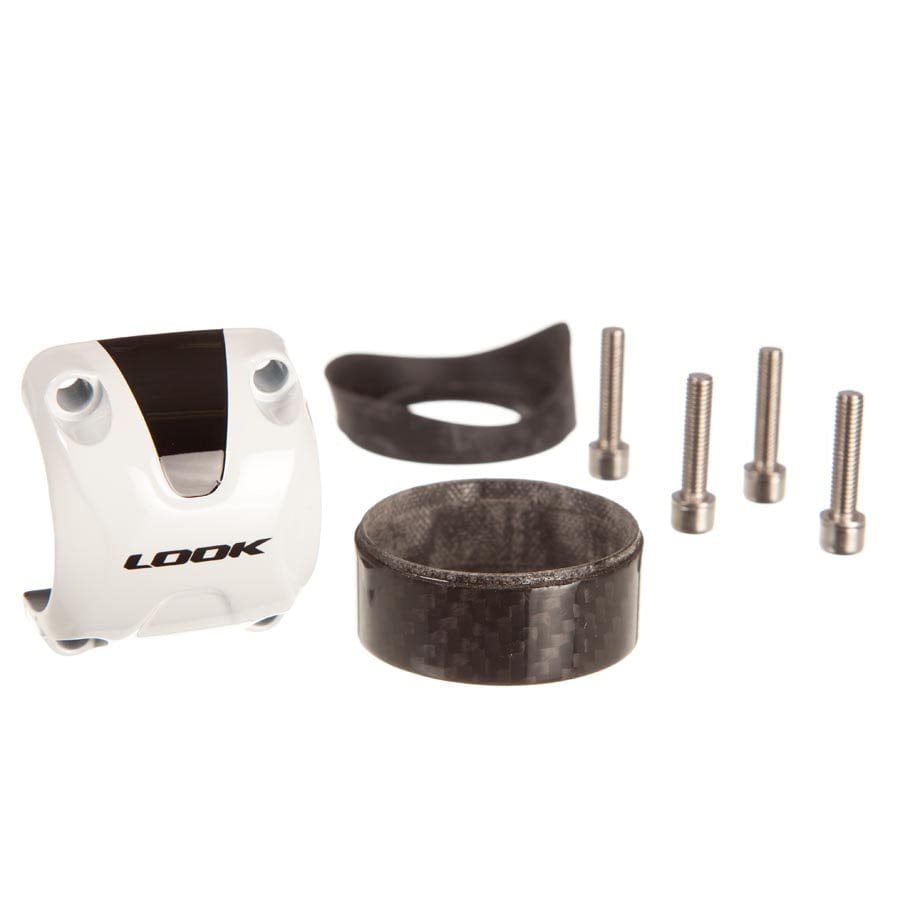 Look 695 C-Stem Face Plate (IU) Look, 695, C-Stem, Plaque Avant/ Face Plate, White/Black Stem Parts