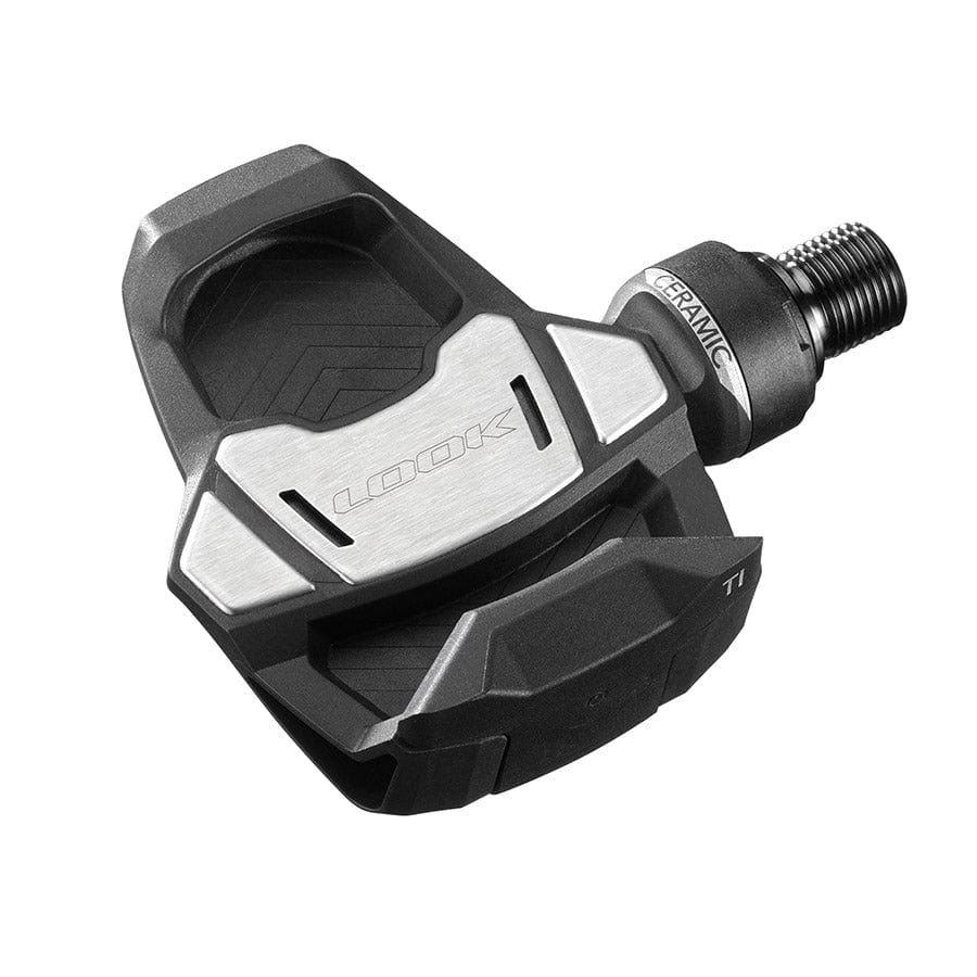 Look Keo Blade Ti Ceramic 12 - 56MM Look, Keo Blade Ti Ceramic 12 - 56MM, Pedals, Body: Carbon, Spindle: Titanium, 9/16'', Black, Pair Clipless Road Pedals