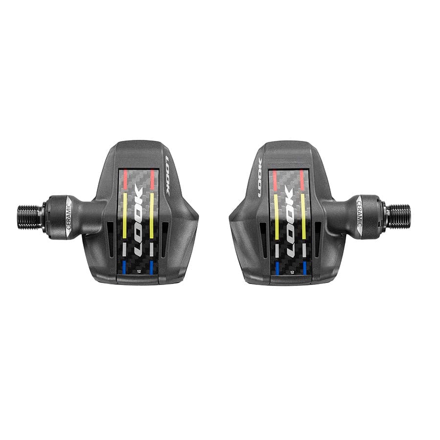 Look Keo Blade Ti Ceramic 12 - 56MM Look, Keo Blade Ti Ceramic 12 - 56MM, Pedals, Body: Carbon, Spindle: Titanium, 9/16'', Black, Pair Clipless Road Pedals