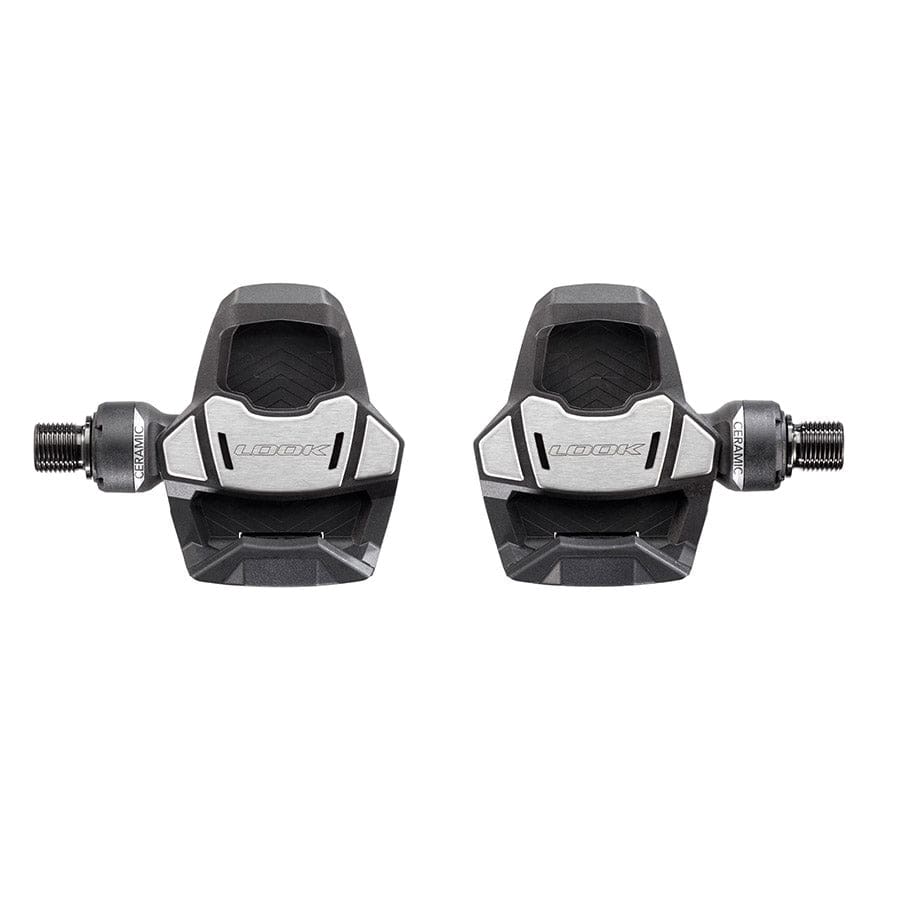 Look Keo Blade Ti Ceramic 12 - 56MM Look, Keo Blade Ti Ceramic 12 - 56MM, Pedals, Body: Carbon, Spindle: Titanium, 9/16'', Black, Pair Clipless Road Pedals