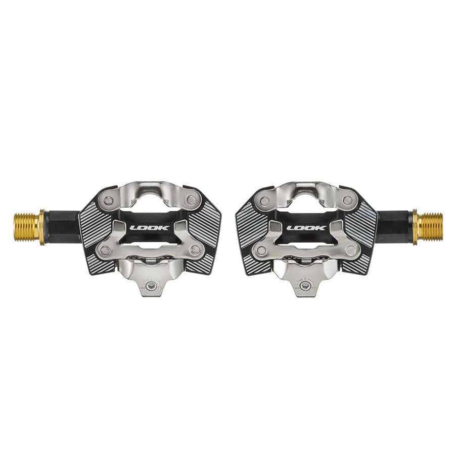 Look X-One-G Ti Look, X-One-G Ti, Pedals, Body: Aluminum, Spindle: Titanium, 9/16'', Black, Pair Clipless Road Pedals