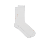 MAAP Team Sock - Long White/Faded Fluoro Orange / XS Apparel - Clothing - Socks