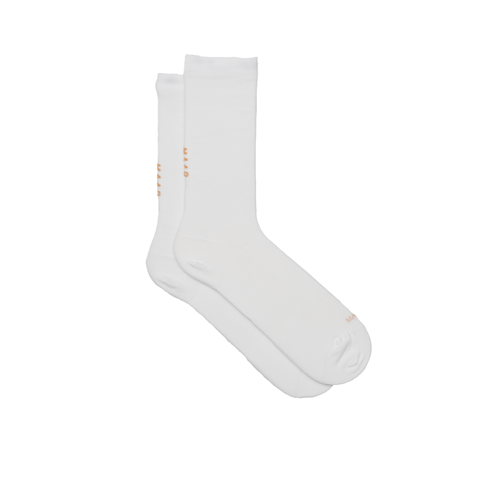 MAAP Team Sock - Long White/Faded Fluoro Orange / XS Apparel - Clothing - Socks