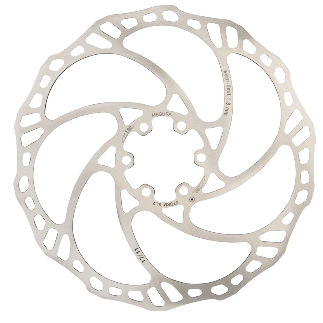 MAGURA Storm SL.2 Disc Rotor 6 Bolt ISO 180mm Parts - Brake Rotors - 6 Bolt
