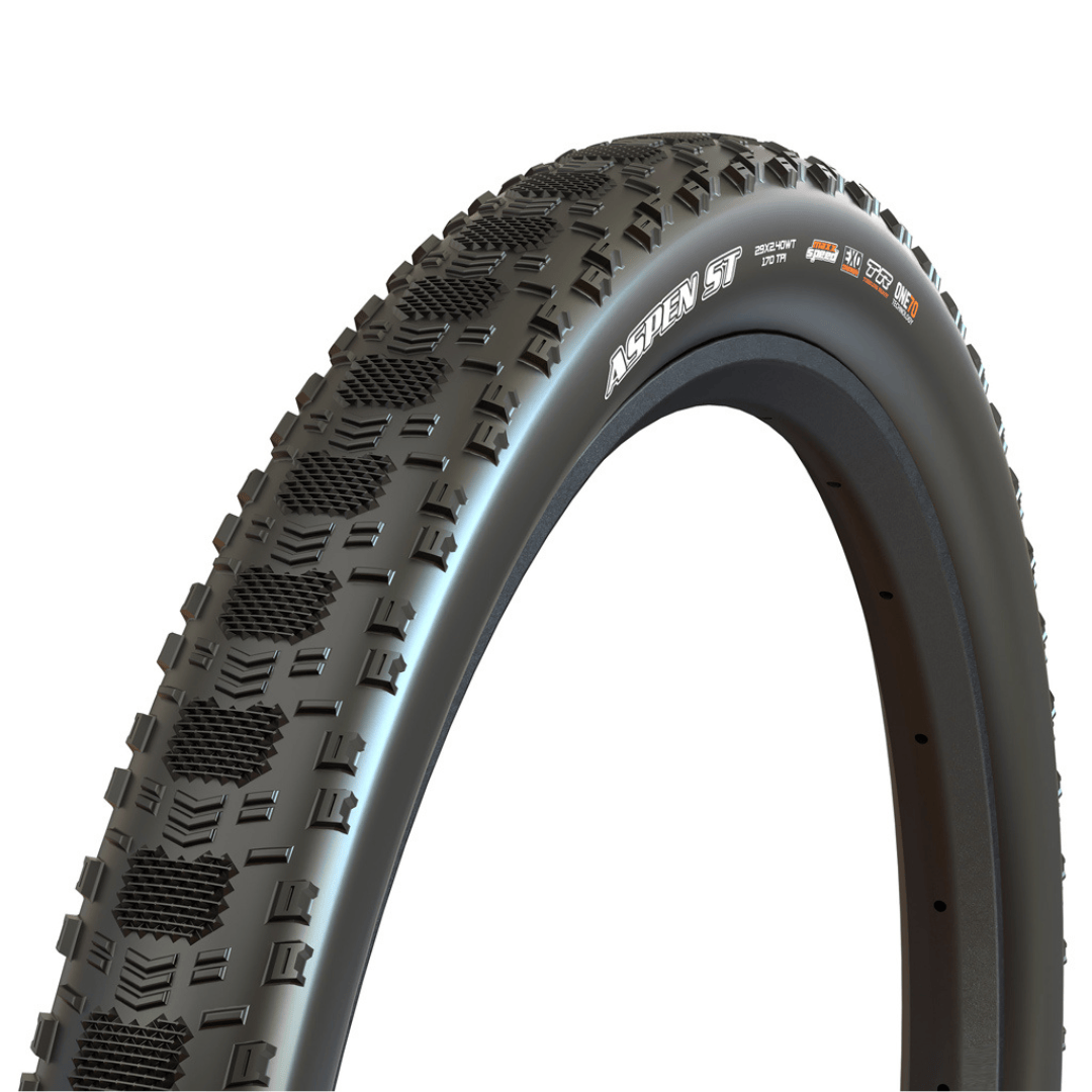Maxxis Aspen ST Tubeless Tire, 29"x2.40 MaxxSpeed EXO 120TPI, Black Parts - Tires - Mountain