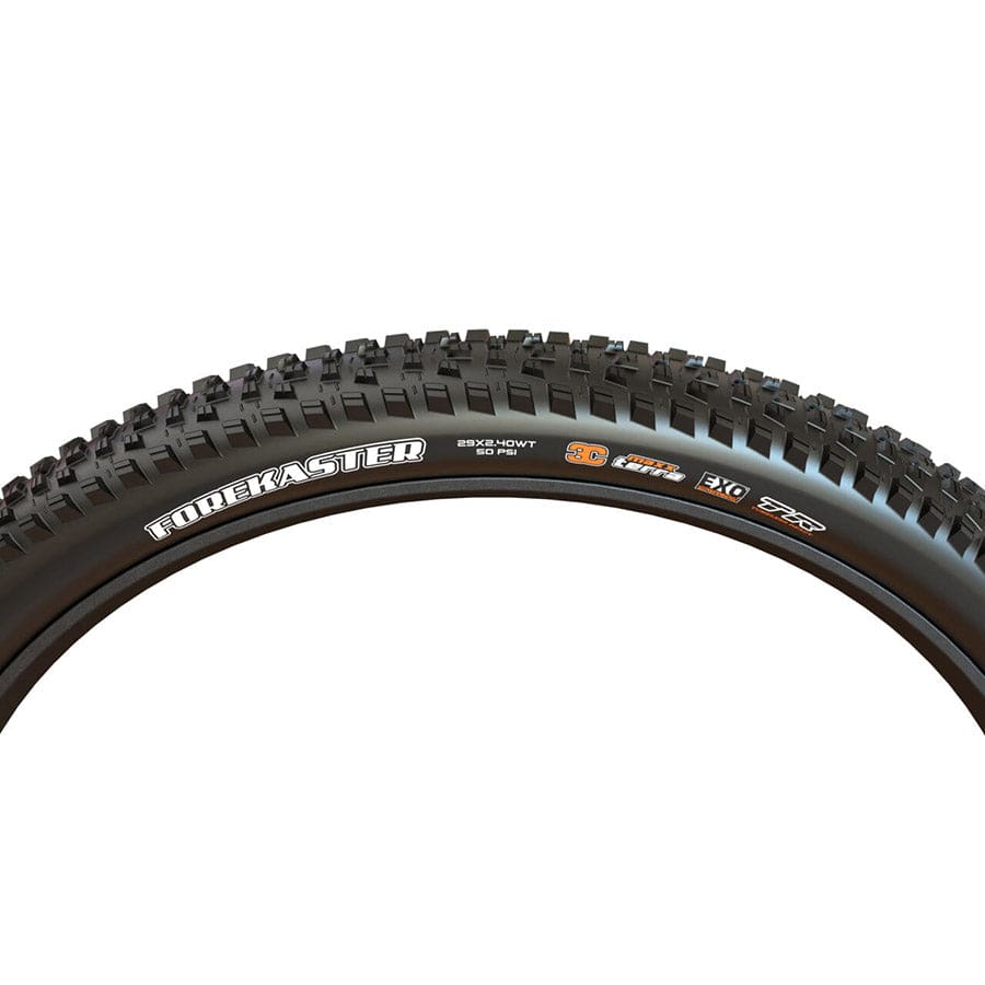Maxxis Forekaster Tire, 29''x2.40, Tubeless Ready, Dual, EXO, Wide Trail, 60TPI, Black Parts - Tires - Mountain