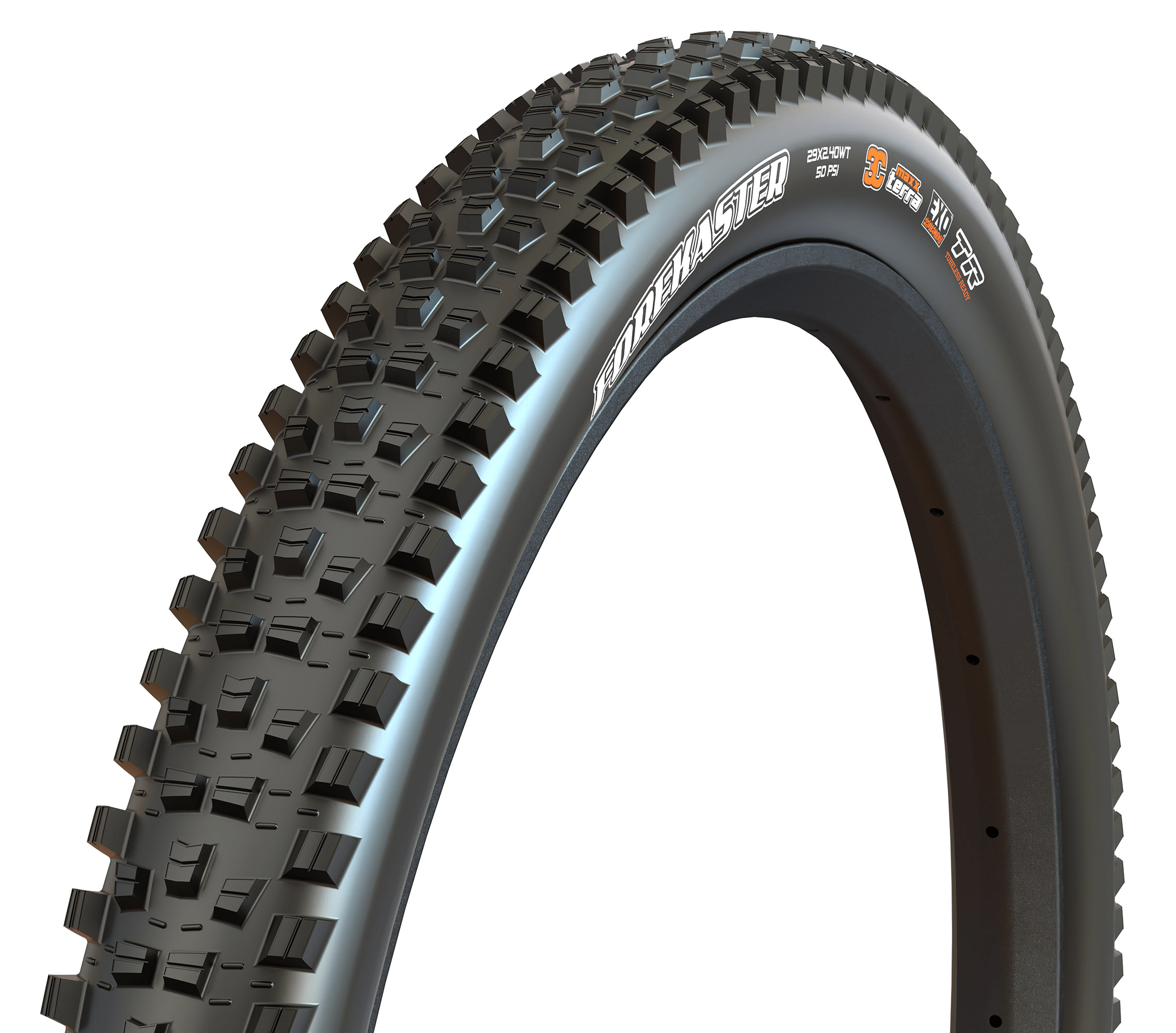 Maxxis Forekaster Tire, 29''x2.40, Tubeless Ready, Dual, EXO, Wide Trail, 60TPI, Black Parts - Tires - Mountain