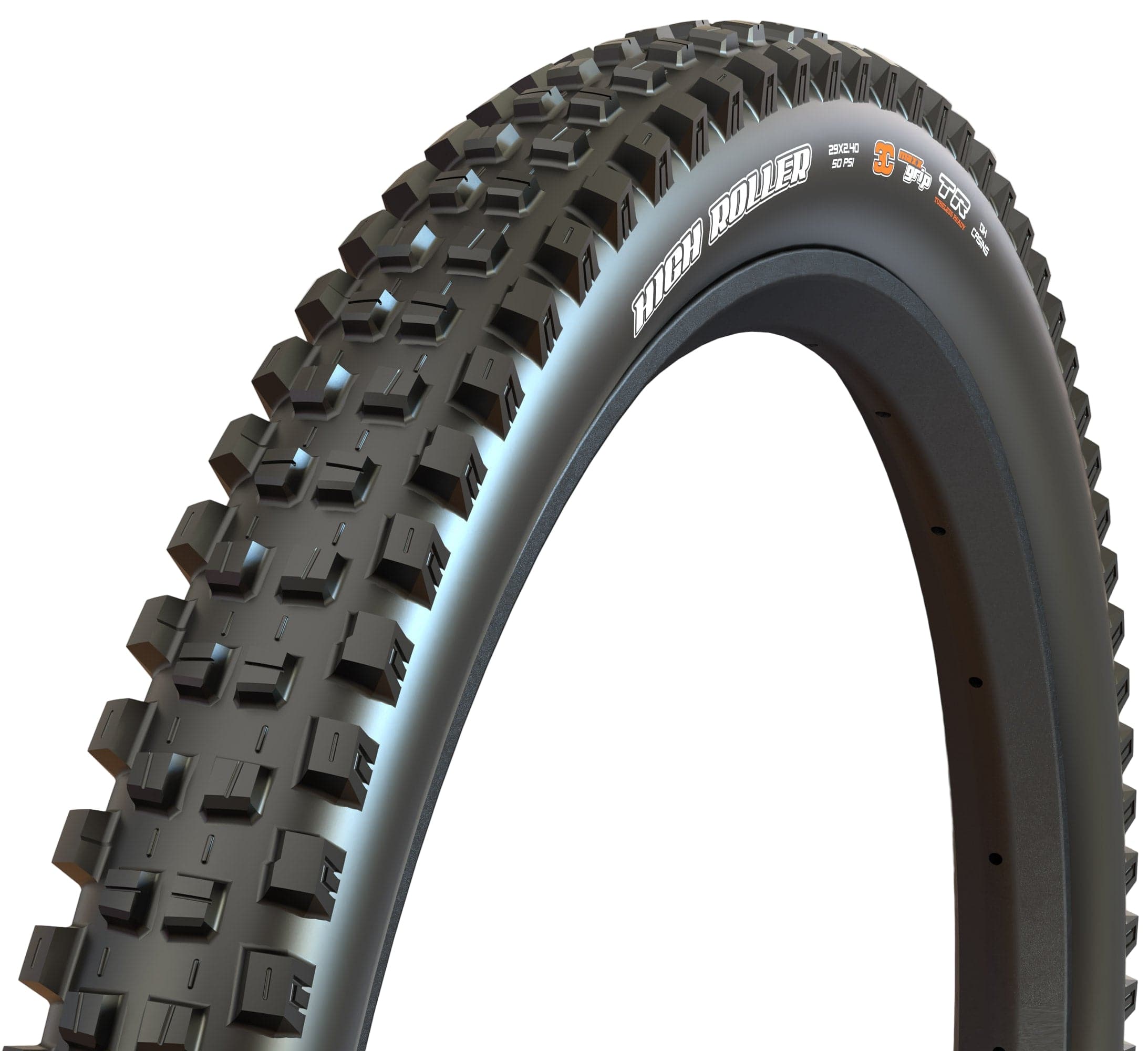 Maxxis High Roller lll TR DoubleDown 3C Tire Maxx Grip / 27.5" x 2.4" WT Parts - Tires - Mountain