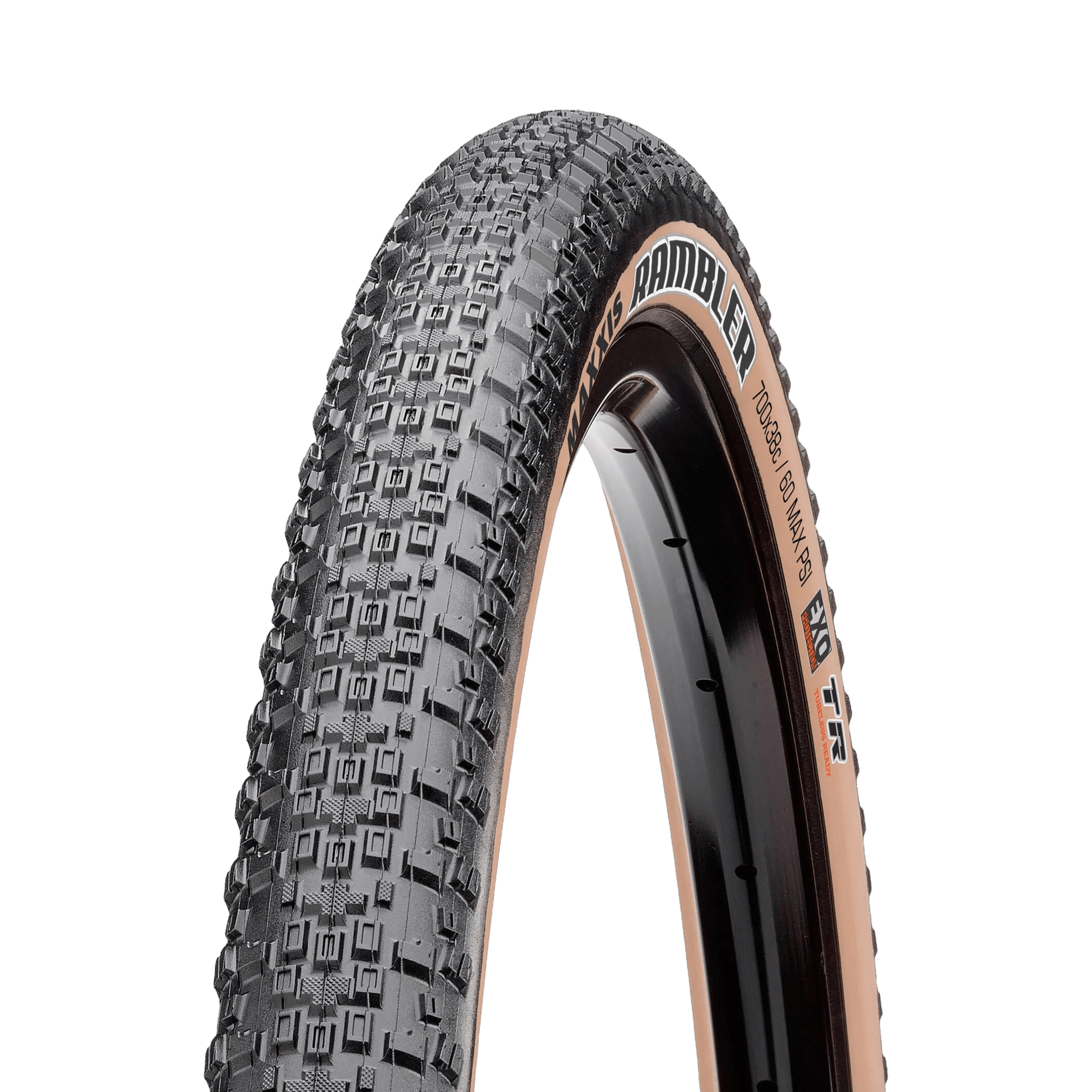 Maxxis Rambler TR HyperX EXO Tire Tanwall / 700 x 45mm Parts - Tires - Gravel