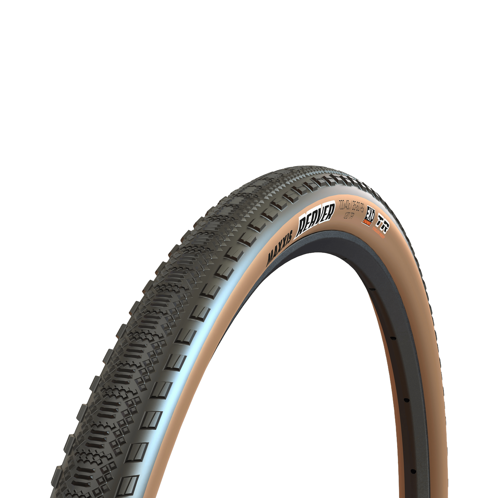 Maxxis Reaver TR HyprX EXO Tire Tanwall / 700 x 45mm Parts - Tires - Gravel
