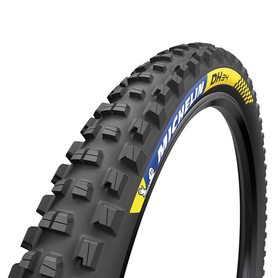 Michelin DH34 Michelin, DH34, Tire, 27.5''x2.40, Wire, Tubeless Ready, MAGI-X, Downhill Shield, 2x55TPI, Black Mountain Tires