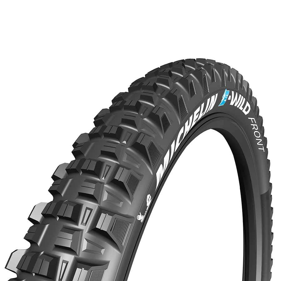 Michelin E-Wild Front, Tire, 27.5''x2.60, Folding, Tubeless Ready, E-GUM-X, GravityShield, 3x60TPI, Black / 275 Mountain Tires