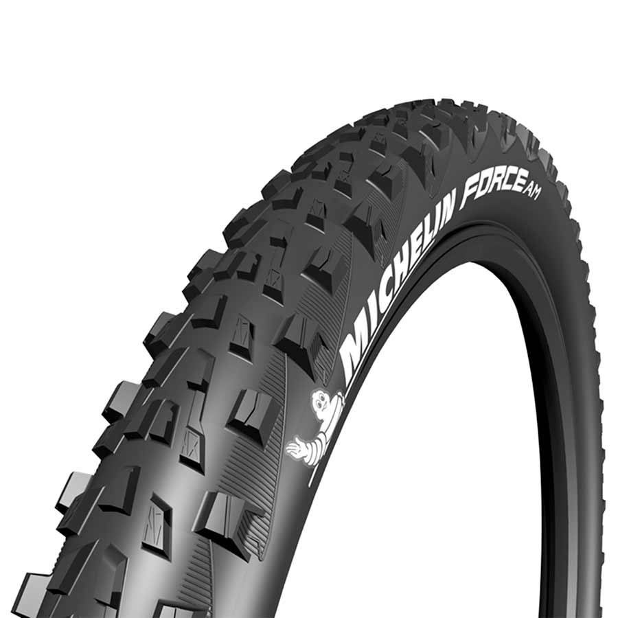 Michelin Force AM Comp Michelin, Force AM Comp, Tire, 27.5''x2.60, Folding, Tubeless Ready, GUM-X, 60TPI, Black Mountain Tires