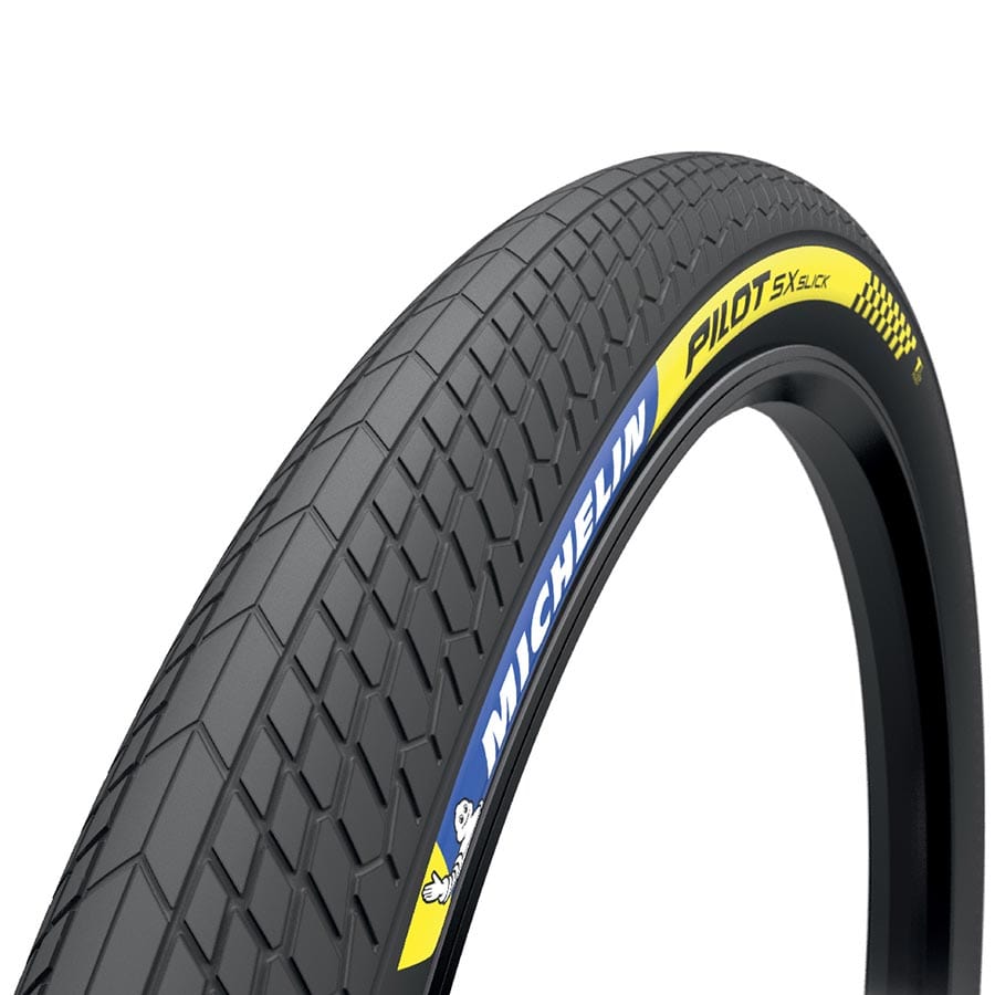 Michelin Pilot SX Slick Michelin, Pilot SX Slick, Tire, 20''x1.70, Folding, Tubeless Ready, 60TPI, Black / 20 BMX and Dirt Jump Tires