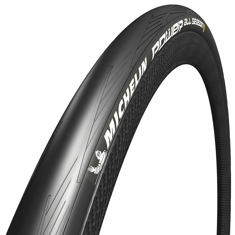 Michelin Power All Season Hybrid Tire, 700x28C, Folding, Clincher, Aramid Protek+, 3x60TPI, Black / 700 Road Tires