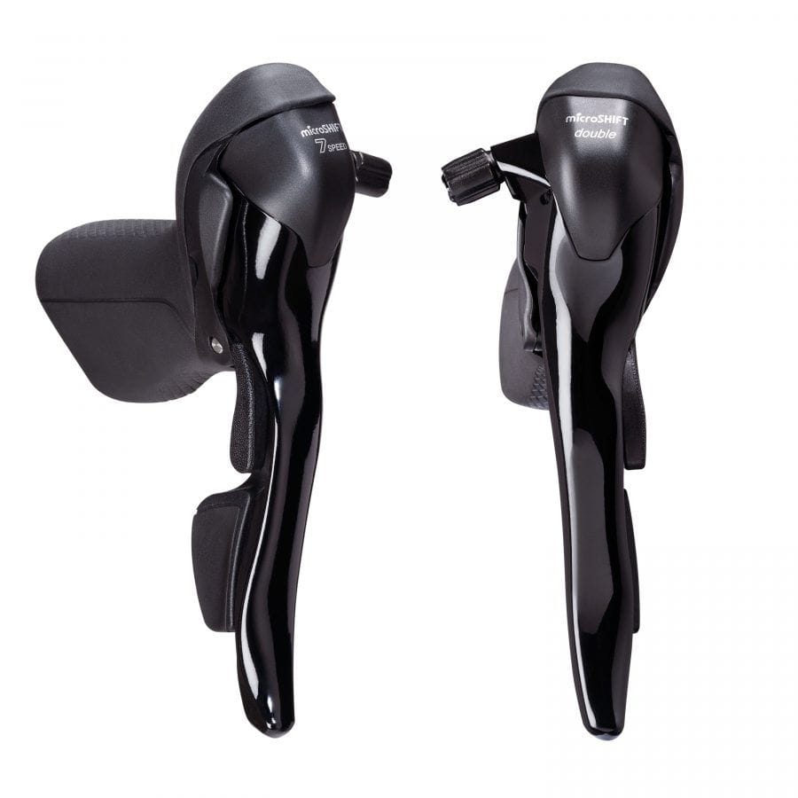 MicroShift Drop Bar Brake/Shift Lever set  2x7 Speed Parts - Shift Levers