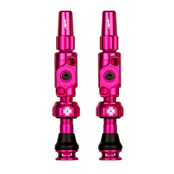 Muc-Off Big Bore Lite Tubeless Valve Presta 45mm Pink Parts - Valves