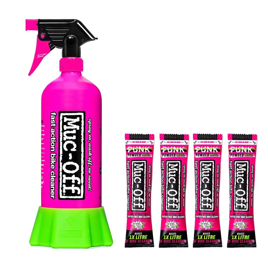 Muc-Off Punk Powder Muc-Off, Punk Powder, 4 x 30g and 1x Aluminum Bottle Cleaners / Bike Wash / Polishes