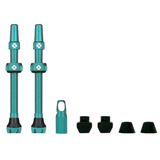 Muc-Off V2 Tubeless Valve Presta Pair Turquoise / 60mm Parts - Valves