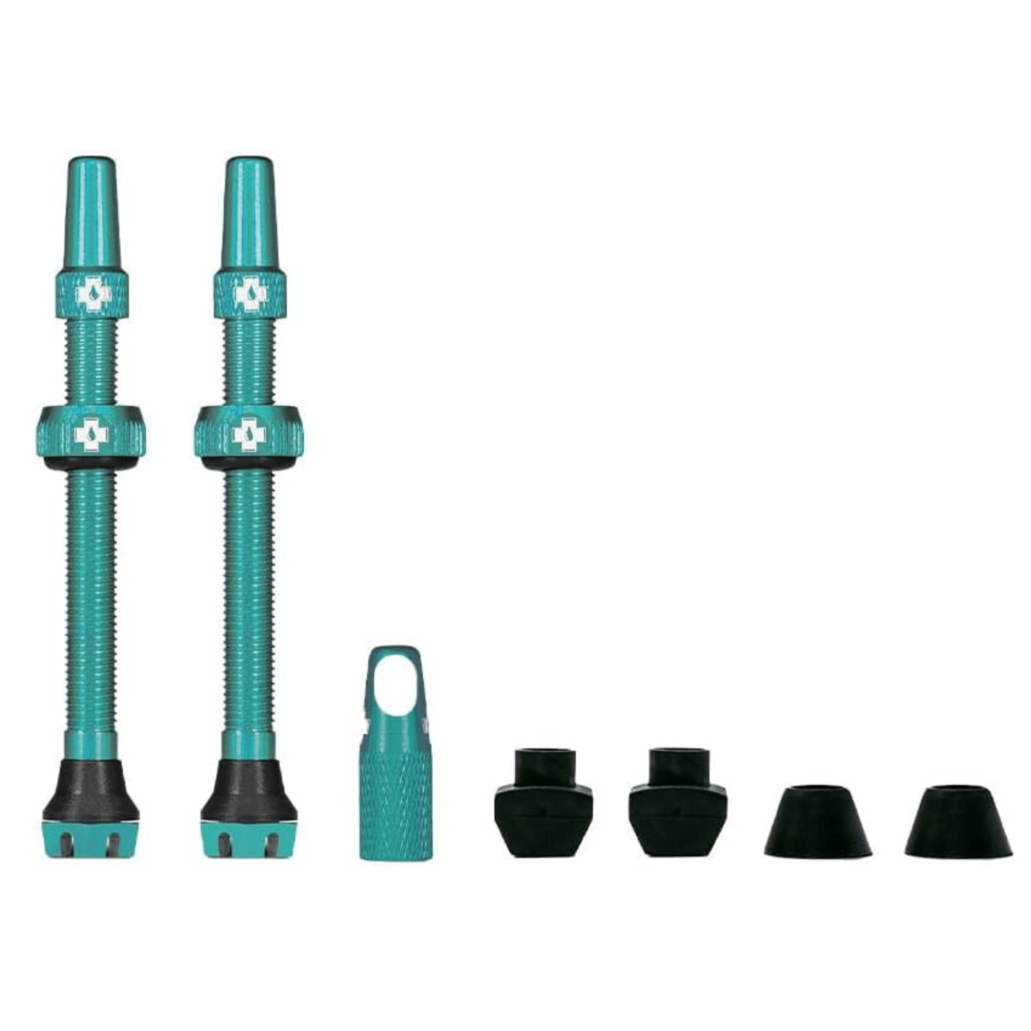 Muc-Off V2 Tubeless Valve Presta Pair Turquoise / 60mm Parts - Valves
