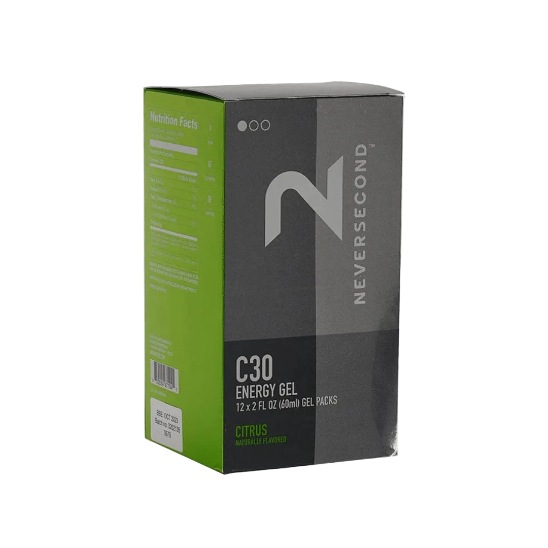 Neversecond C30 Energy Gel 12-Unit Box Citrus Other - Nutrition - Gels & Shots