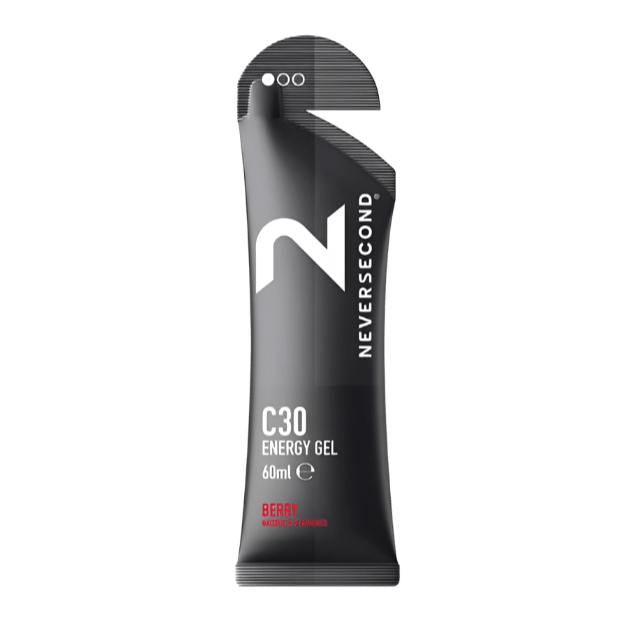 NEVERSECOND C30+ Energy Gel 12-Unit Pack Berry w/Caffeine Other - Nutrition - Gels