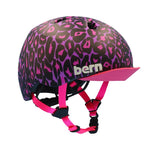 Nina DVRT SM, 51.5 - 54.5cm, Matte Purple Leopard Youth Helmets