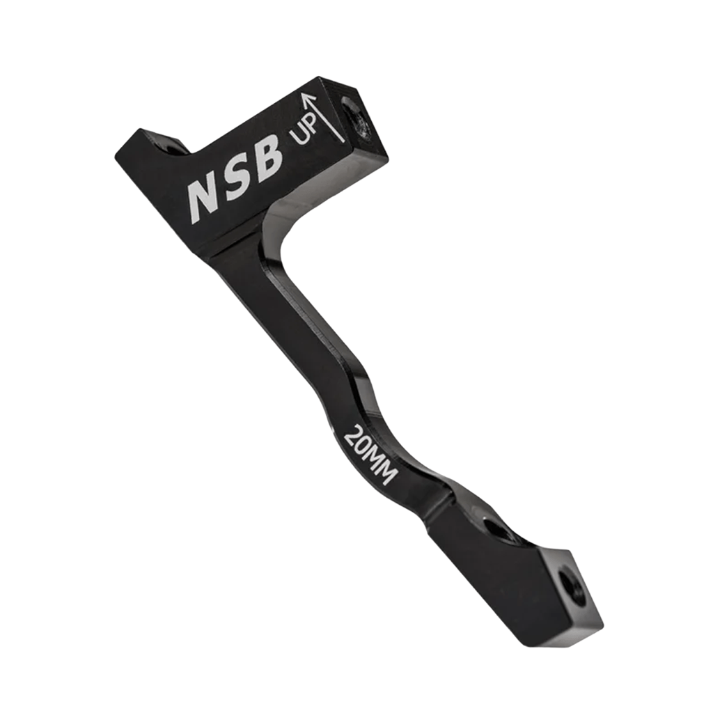 North Shore Billet Disc Brake Adapter PM Black / +20mm Parts - Brake Small Parts
